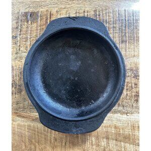 Unbranded Vintage 10” Cast Iron Skillet Round Double Handle Unseasoned Cooking